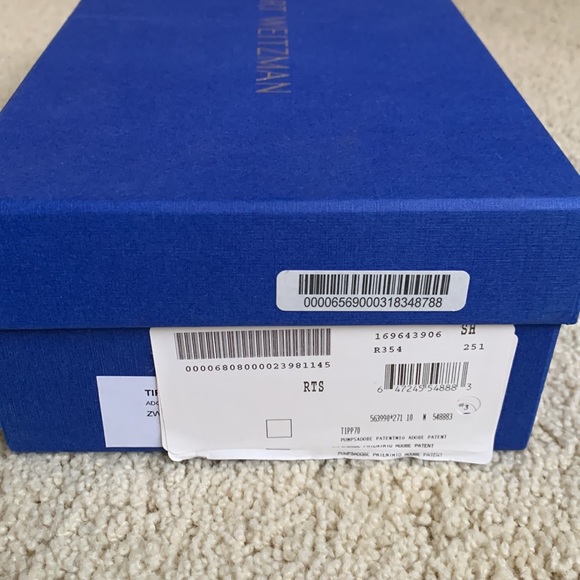 NIB Stuart Weitzman Patent Leather “Tippi” 70mm Heels, Adobe (nude) sz 10M - Picture 11 of 12